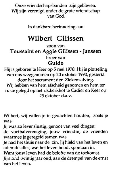 Gilissen Wilbert tekst 1